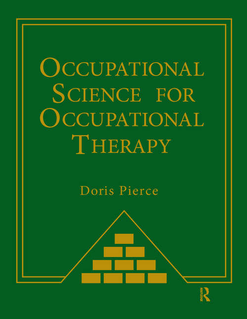 Book cover of Occupational Science for Occupational Therapy