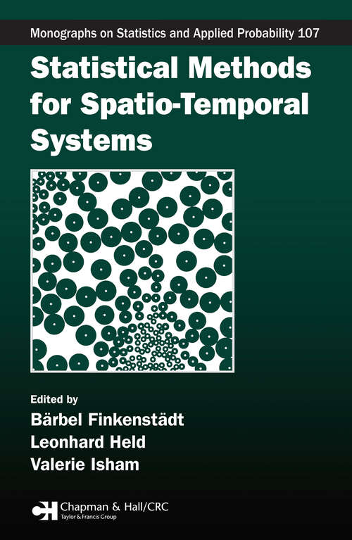 Book cover of Statistical Methods for Spatio-Temporal Systems (1)