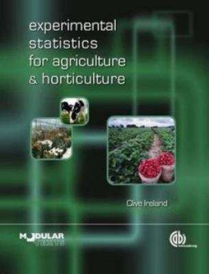 Book cover of Experimental Statistics for Agriculture and Horticulture