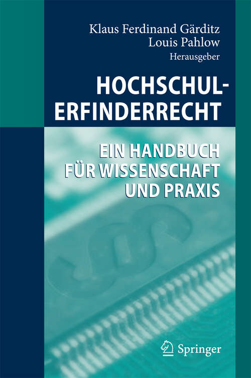 Book cover of Hochschulerfinderrecht