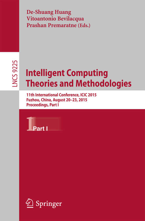Book cover of Intelligent Computing Theories and Methodologies