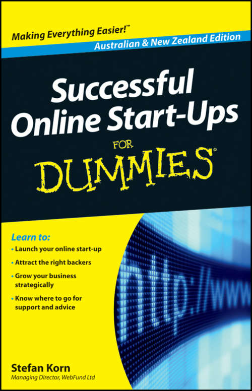 Book cover of Successful Online Start-Ups For Dummies (Australia and New Zealand Edition)