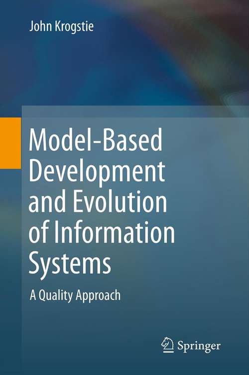 Book cover of Model-Based Development and Evolution of Information Systems