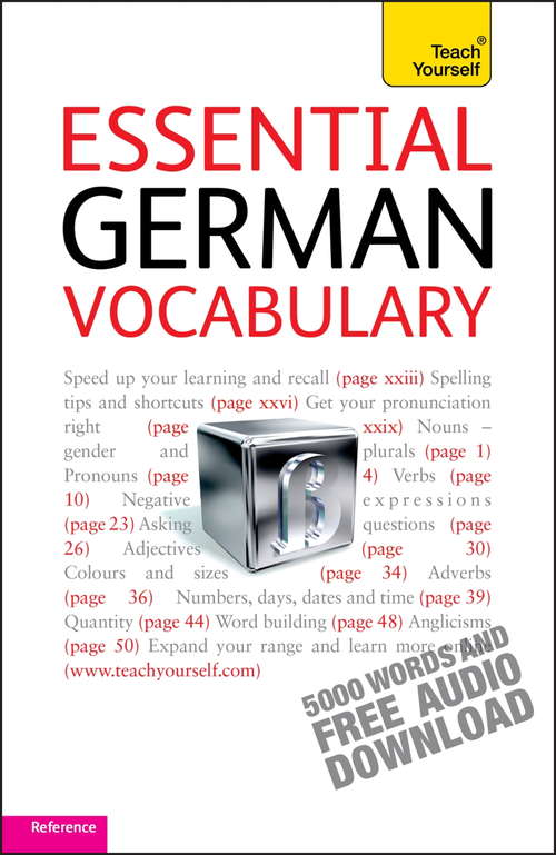Book cover of Essential German Vocabulary: Teach Yourself: Teach Yourself