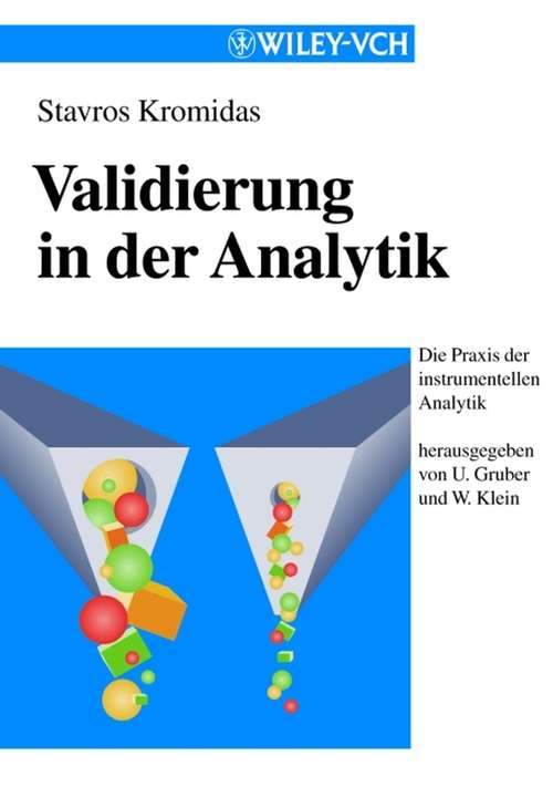 Book cover of Validierung in der Analytik (2) (Die Praxis der instrumentellen Analytik)