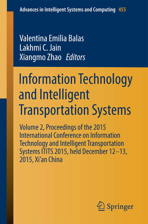 Book cover of Information Technology and Intelligent Transportation Systems