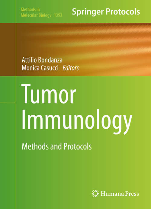 Book cover of Tumor Immunology