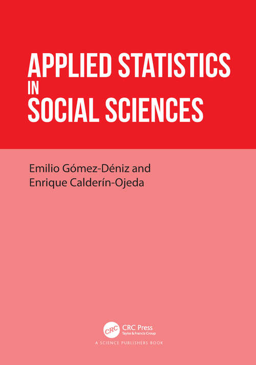 Book cover of Applied Statistics in Social Sciences