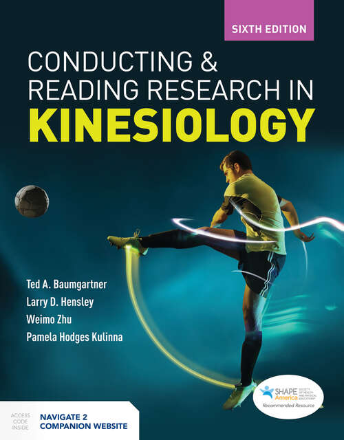 Book cover of Conducting and Reading Research in Kinesiology (Sixth Edition)