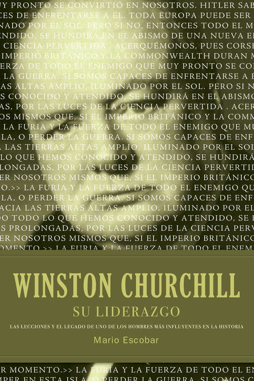 Book cover of Winston Churchill su liderazgo