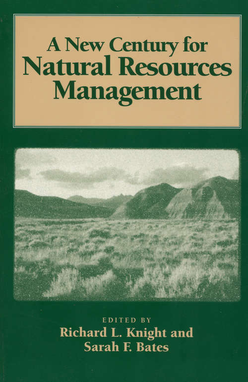 Book cover of A New Century for Natural Resources Management