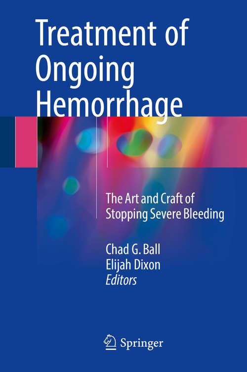 Book cover of Treatment of Ongoing Hemorrhage