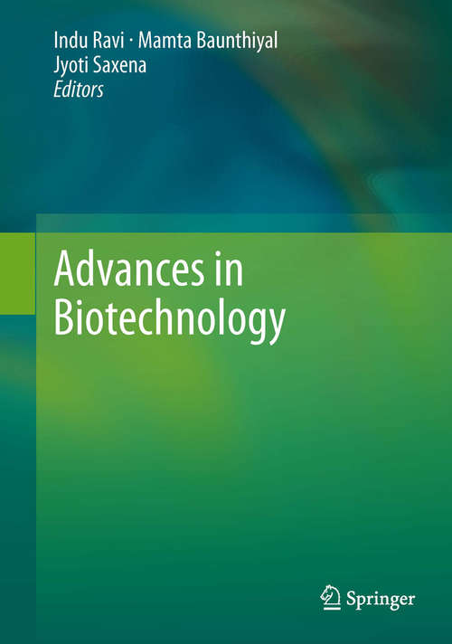 Book cover of Advances in Biotechnology