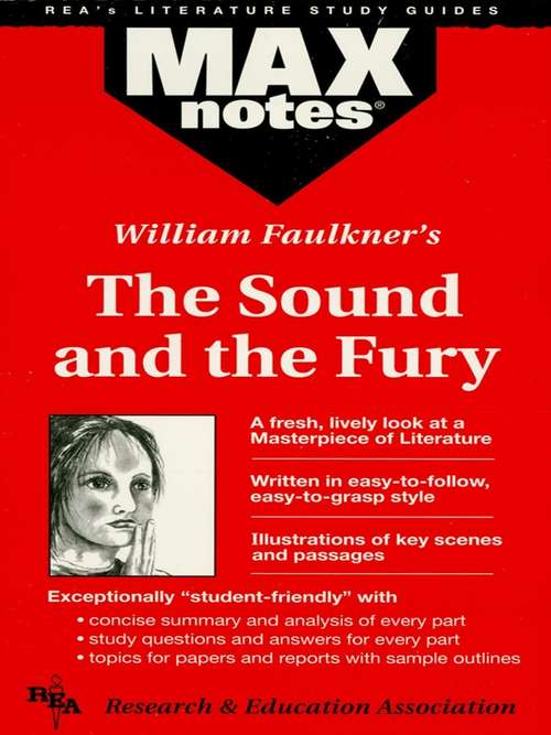Book cover of The Sound and the Fury (MAXNotes Literature Guides)