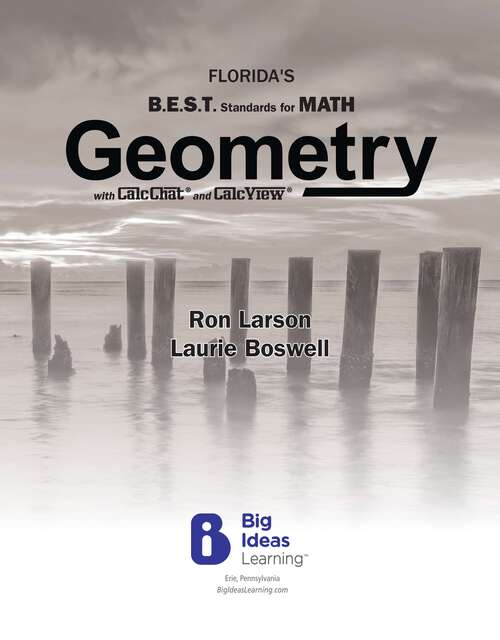 Book cover of Florida’s B.E.S.T. Standards for MATH 2023 Geometry