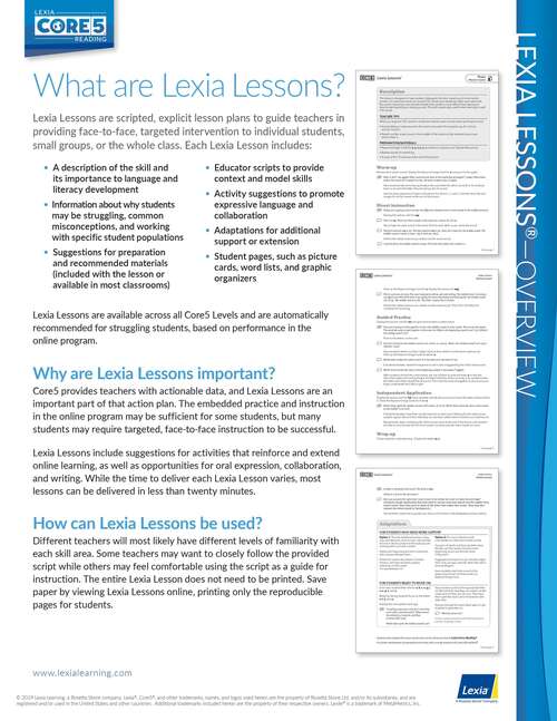 Book cover of Lexia® Core5® Reading: Lexia Lessons®