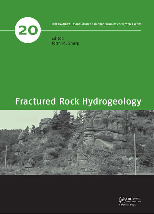 Book cover of Fractured Rock Hydrogeology (ISSN)