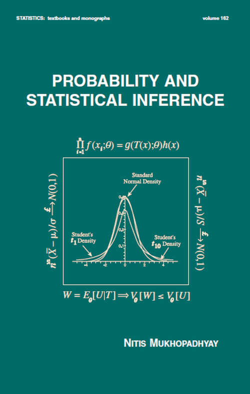 Book cover of Probability and Statistical Inference (2) (Statistics:  A Series of Textbooks and Monographs)