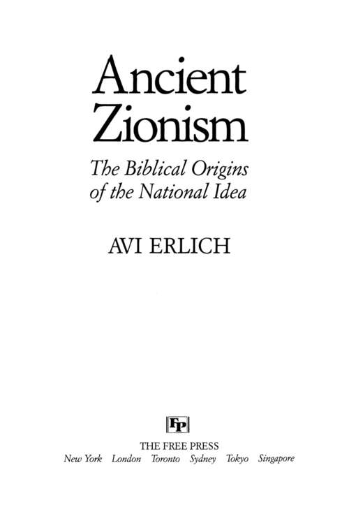 Book cover of Ancient Zionism: The Biblical Origins of the National Idea