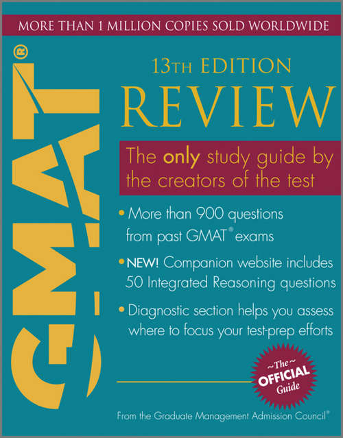 Book cover of The Official Guide for GMAT Review (Thirteenth Edition)