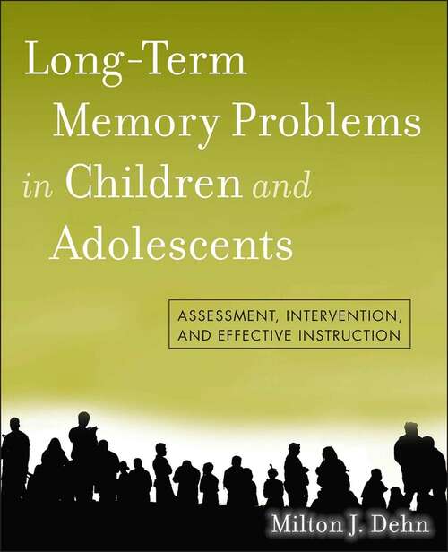 Book cover of Long-Term Memory Problems in Children and Adolescents