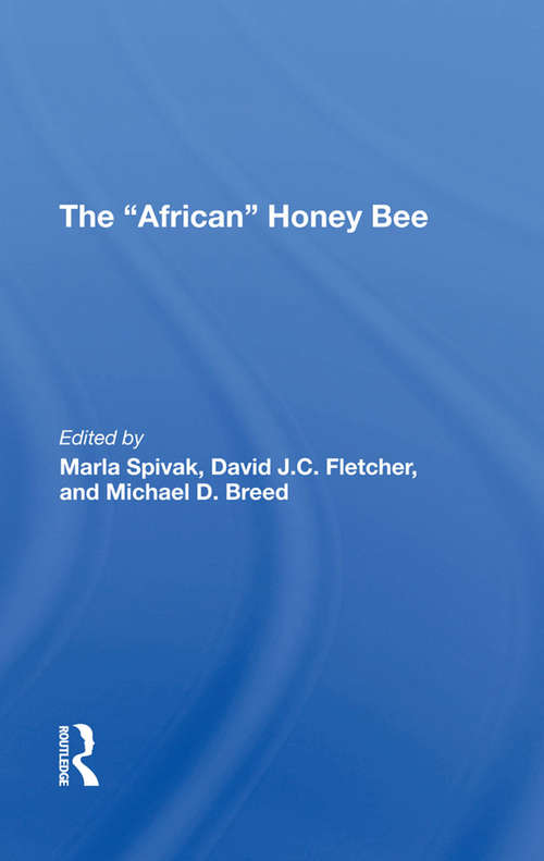 Book cover of The african Honey Bee