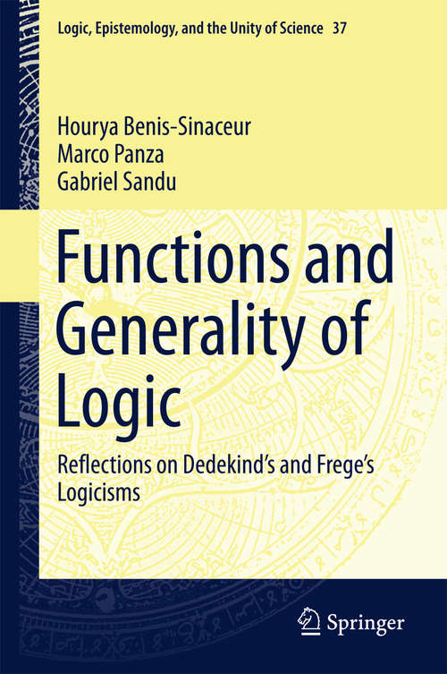 Book cover of Functions and Generality of Logic