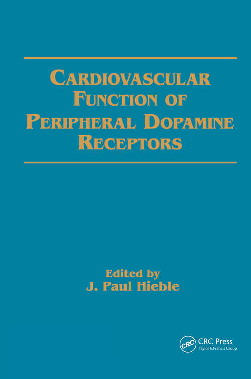 Book cover of Cardiovascular Function of Peripheral Dopamine Receptors (Clinical Pharmacology)