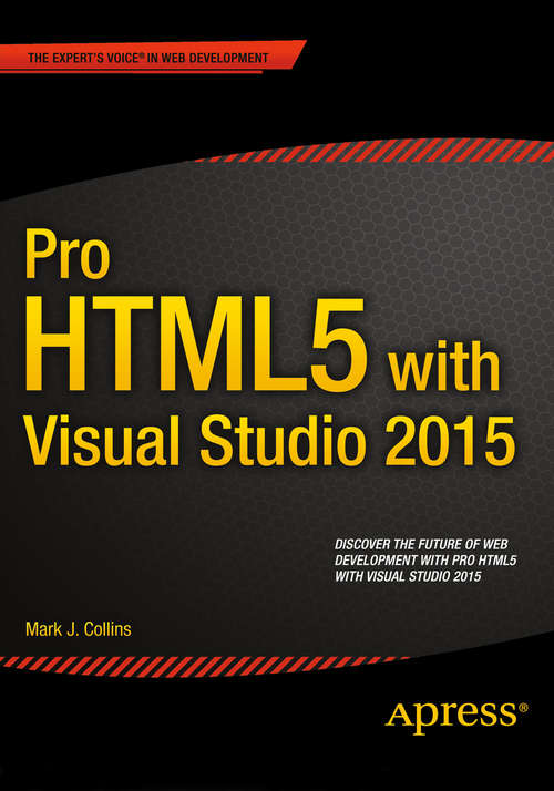 Book cover of Pro HTML5 with Visual Studio 2015