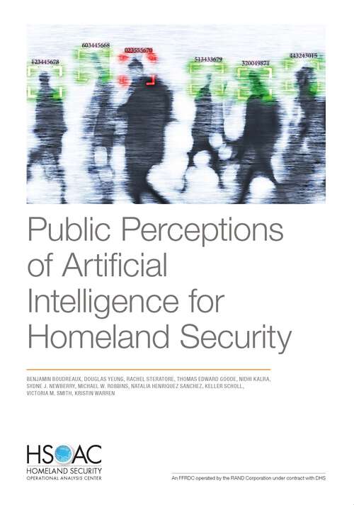 Book cover of Public Perceptions of Artificial Intelligence for Homeland Security