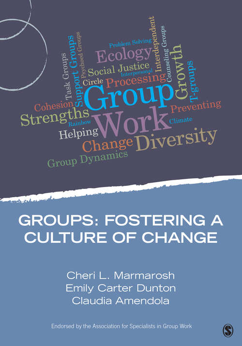 Book cover of Groups:  Fostering a Culture of Change (First Edition) (Group Work Practice Kit)