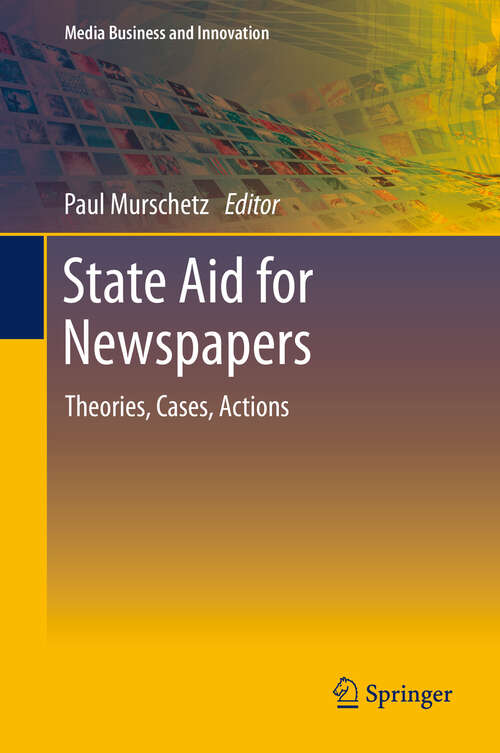 Book cover of State Aid for Newspapers