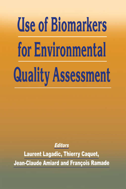 Book cover of Use of Biomarkers for Environmental Quality Assessment