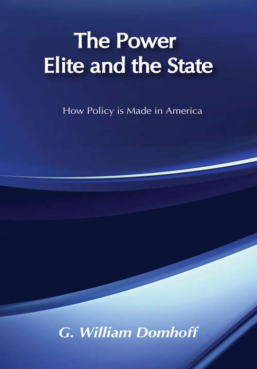 Book cover of The Power Elite and the State