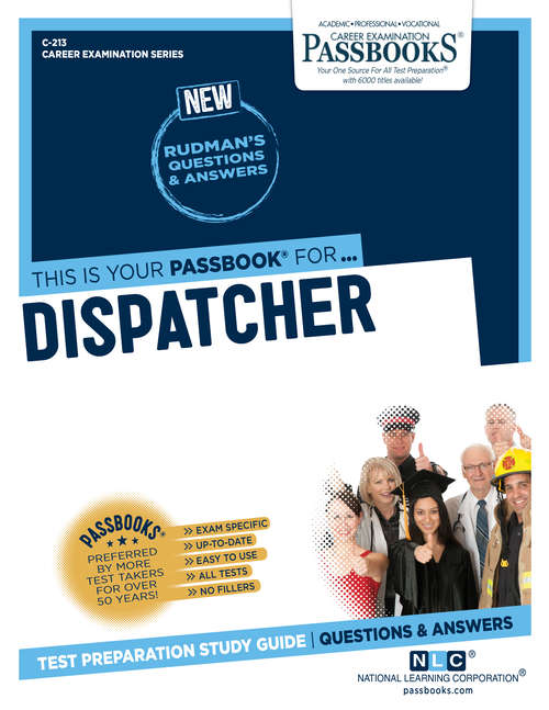 Book cover of Dispatcher: Passbooks Study Guide (Career Examination Series: C-294)