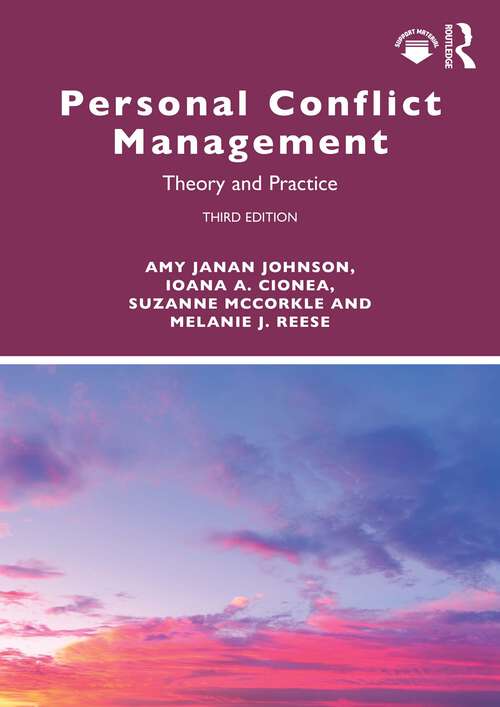 Book cover of Personal Conflict Management: Theory and Practice