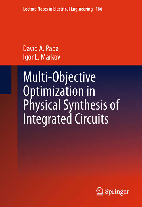 Book cover of Multi-Objective Optimization in Physical Synthesis of Integrated Circuits