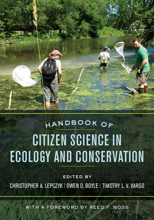 Book cover of Handbook of Citizen Science in Ecology and Conservation