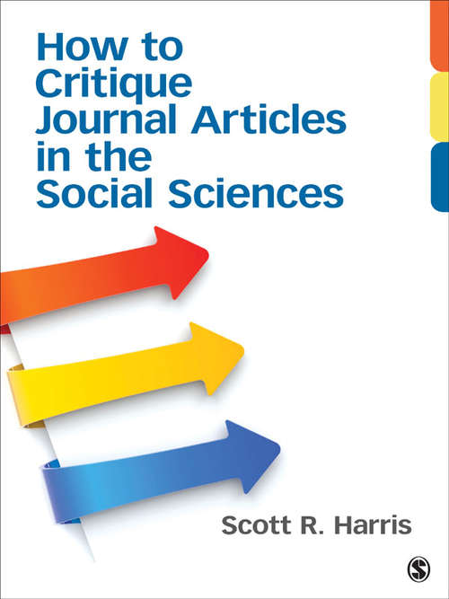 Book cover of How to Critique Journal Articles in the Social Sciences