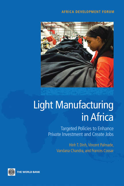 Book cover of Light Manufacturing in Africa