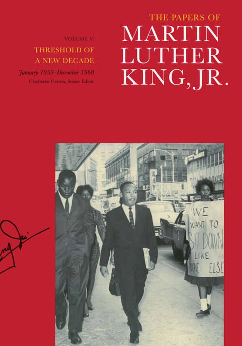 Book cover of The Papers of Martin Luther King, Jr., Volume V: Threshold of a New Decade, January 1959–December 1960 (Martin Luther King Papers #5)