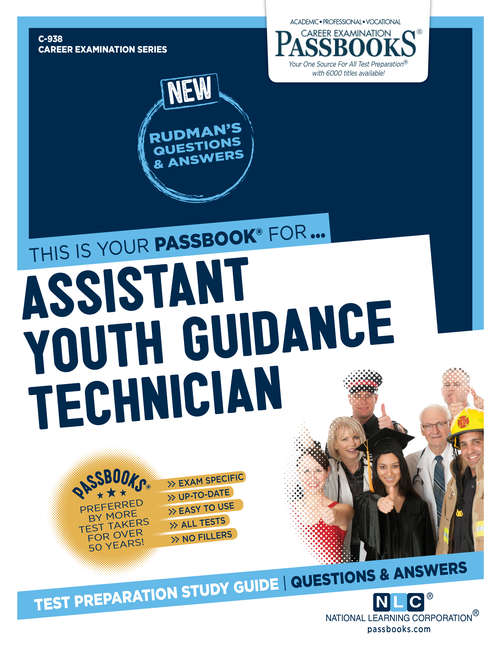 Book cover of Assistant Youth Guidance Technician: Passbooks Study Guide (Career Examination Series)