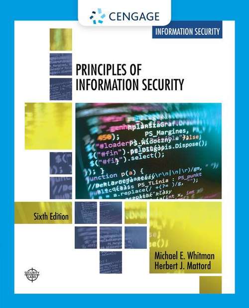 Book cover of Principles of Information Security (Sixth Edition) (MindTap Course List Series)