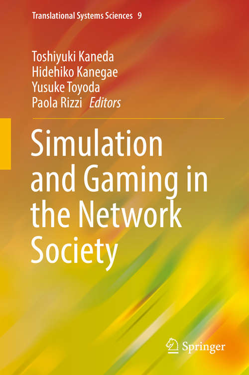 Book cover of Simulation and Gaming in the Network Society