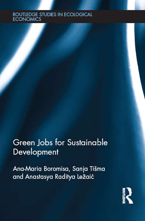 Book cover of Green Jobs for Sustainable Development (Routledge Studies in Ecological Economics)