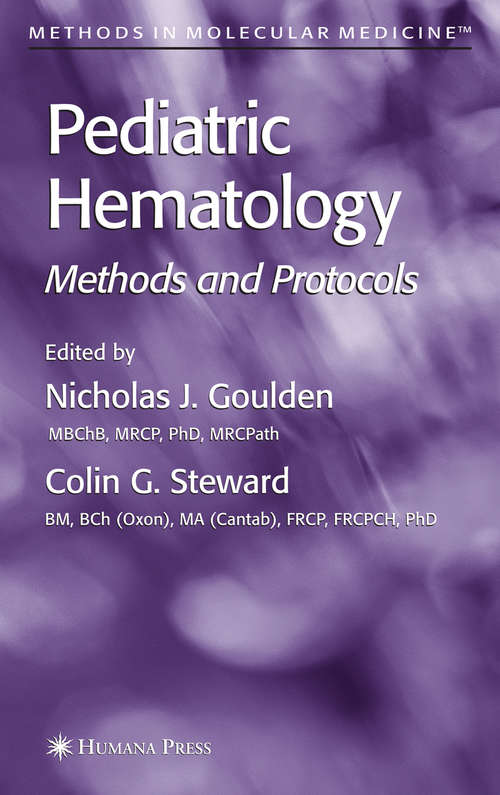 Book cover of Pediatric Hematology