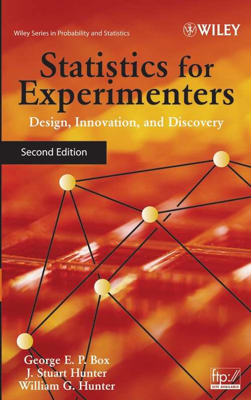Book cover of Statistics for Experimenters: Design, Innovation, and Discovery (Second Edition)