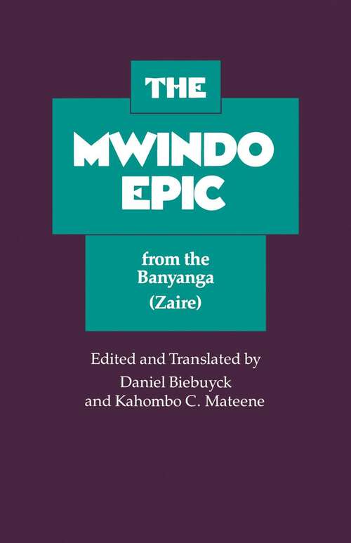 Book cover of The Mwindo Epic from the Banyanga