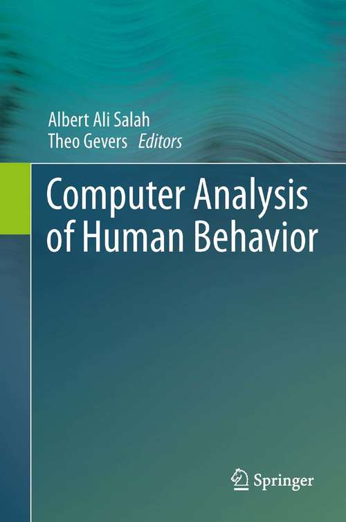 Book cover of Computer Analysis of Human Behavior