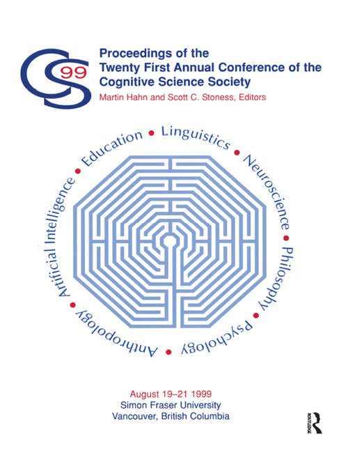 Book cover of Proceedings of the Twenty-first Annual Conference of the Cognitive Science Society